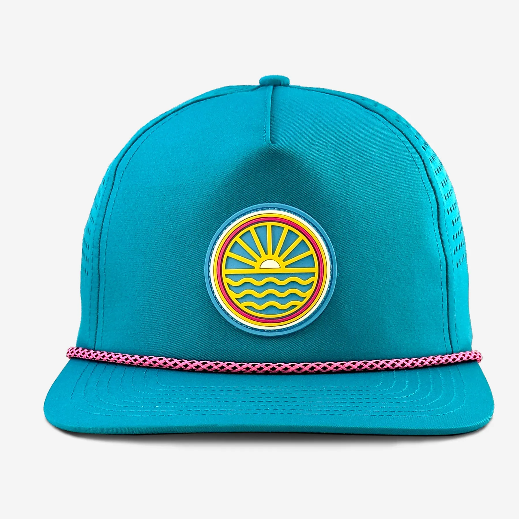 80s Sun Wave Waterproof Hat - Coral