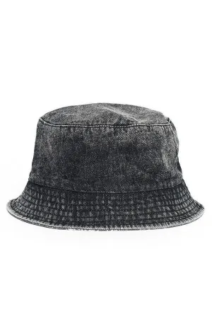 Afends Mens BUCKET - BLACK ACID - reversable bucket hat