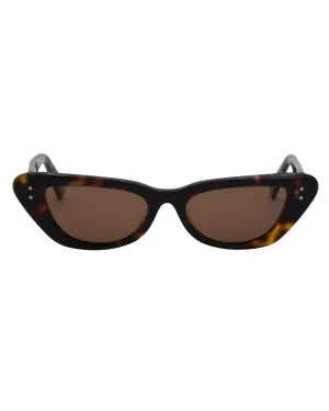 Astrid Polarised Sunglasses in Black & Smoke