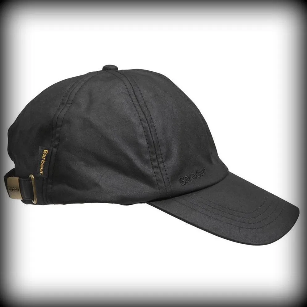 Barbour Baseball Cap - Sports - Black Wax MHA0005BK911