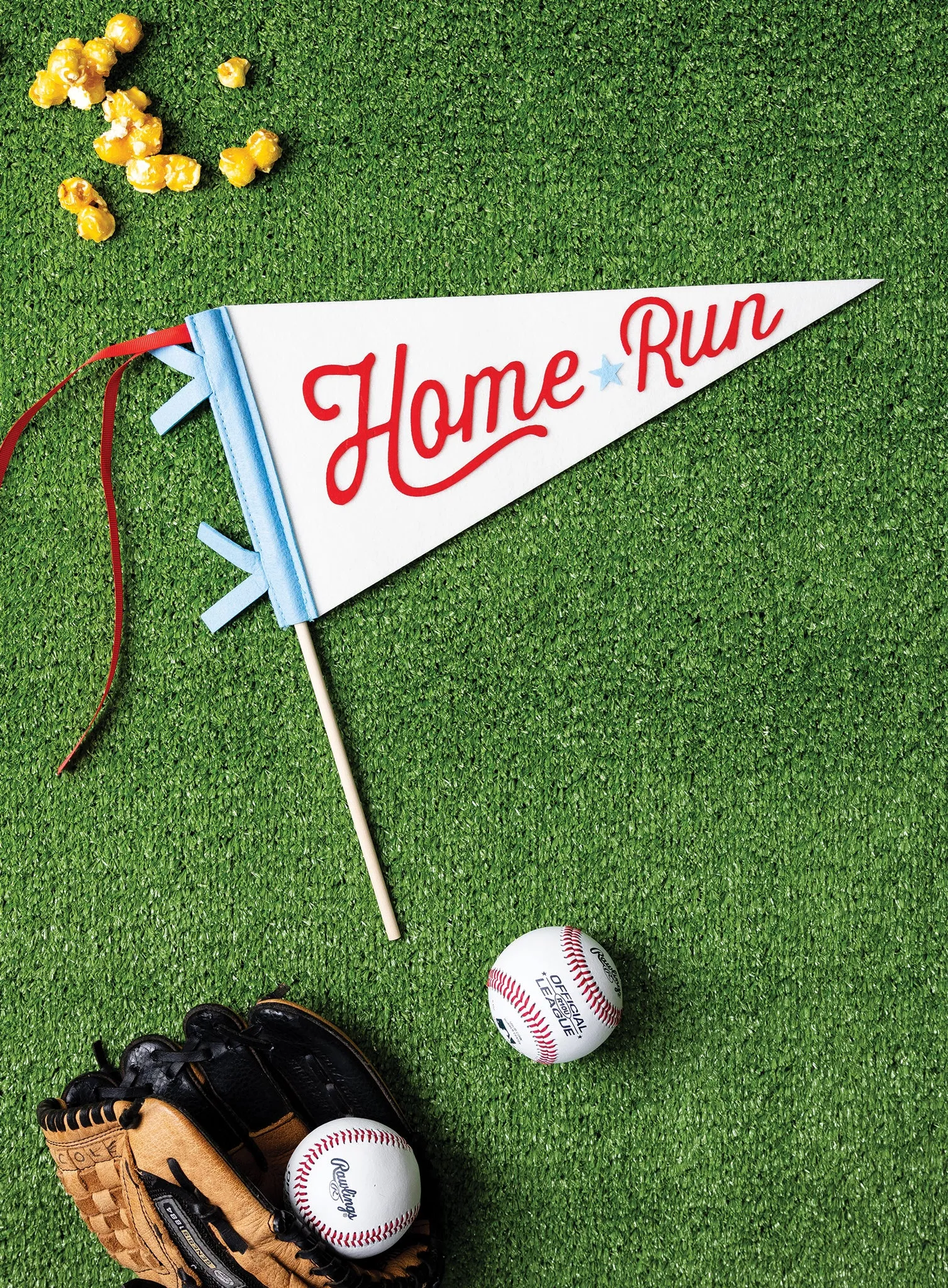 BAS1015 -  Baseball Felt Pennant Banner