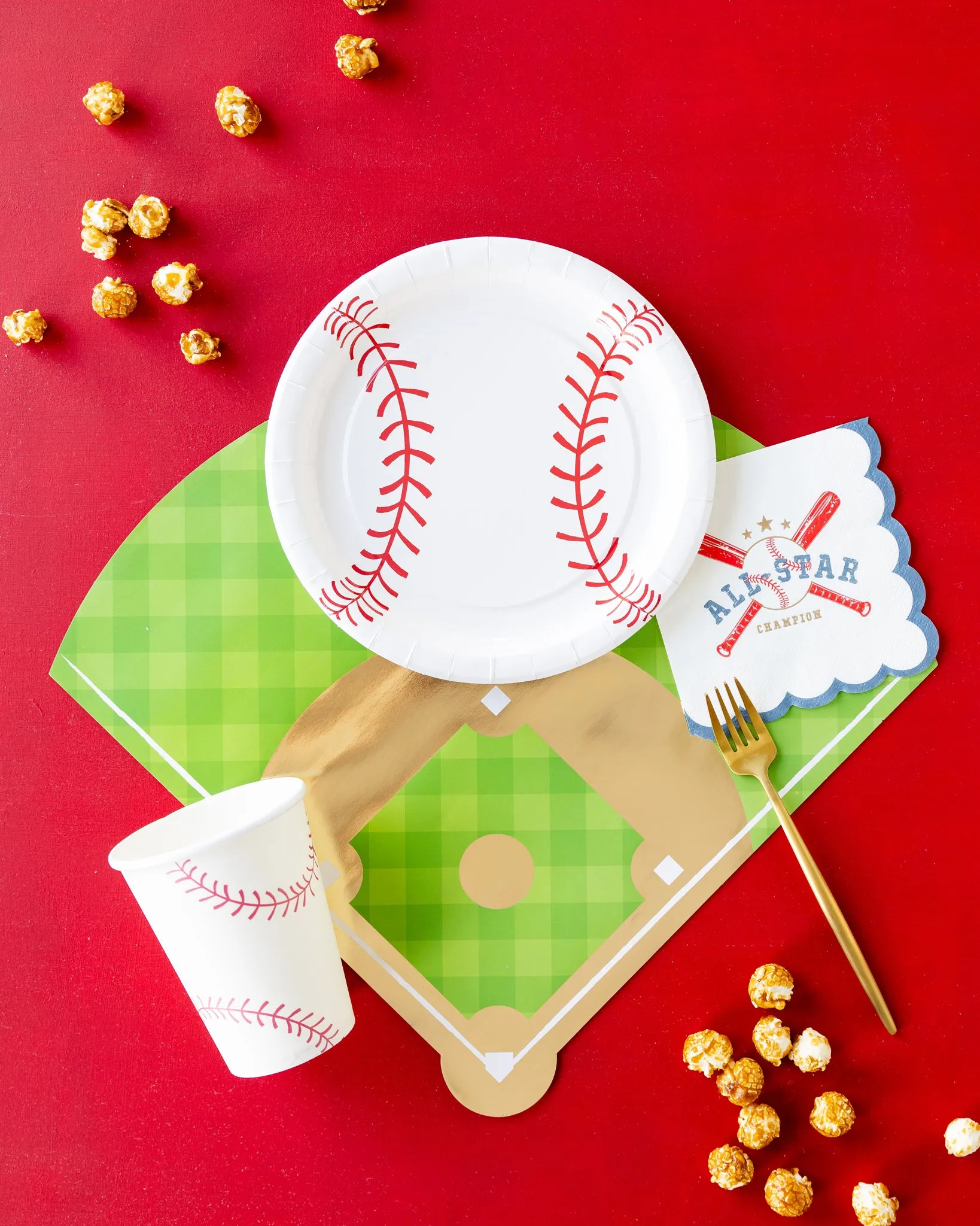 BAS1021 -  Baseball Diamond Paper Placemat