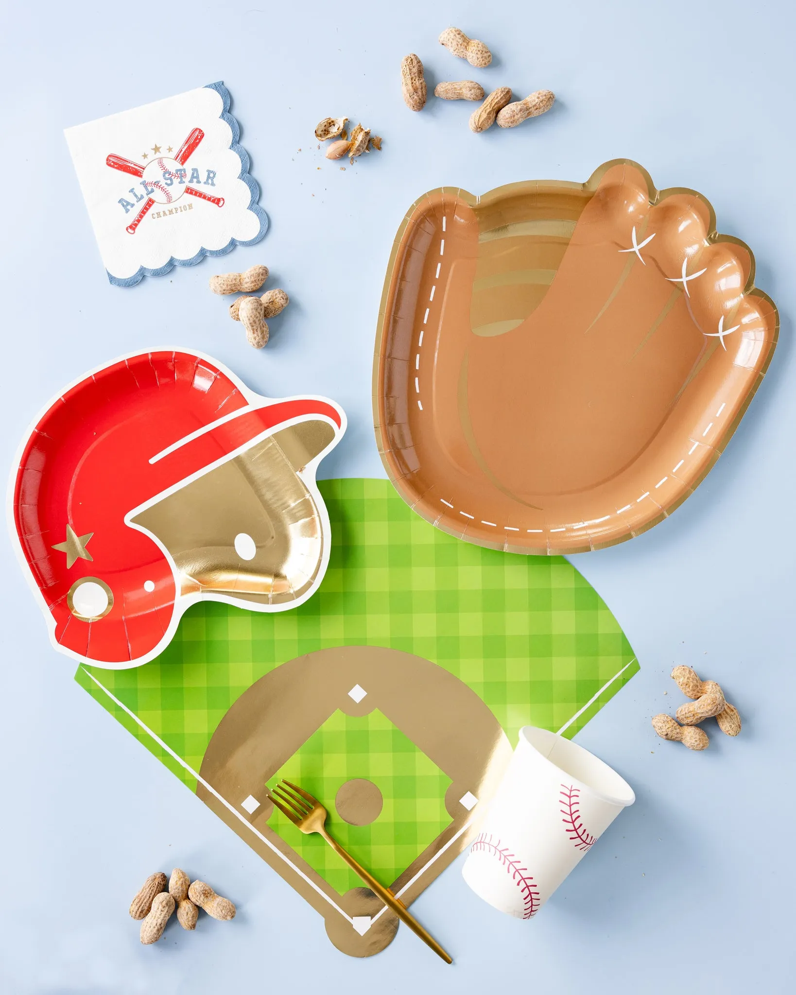 BAS1021 -  Baseball Diamond Paper Placemat