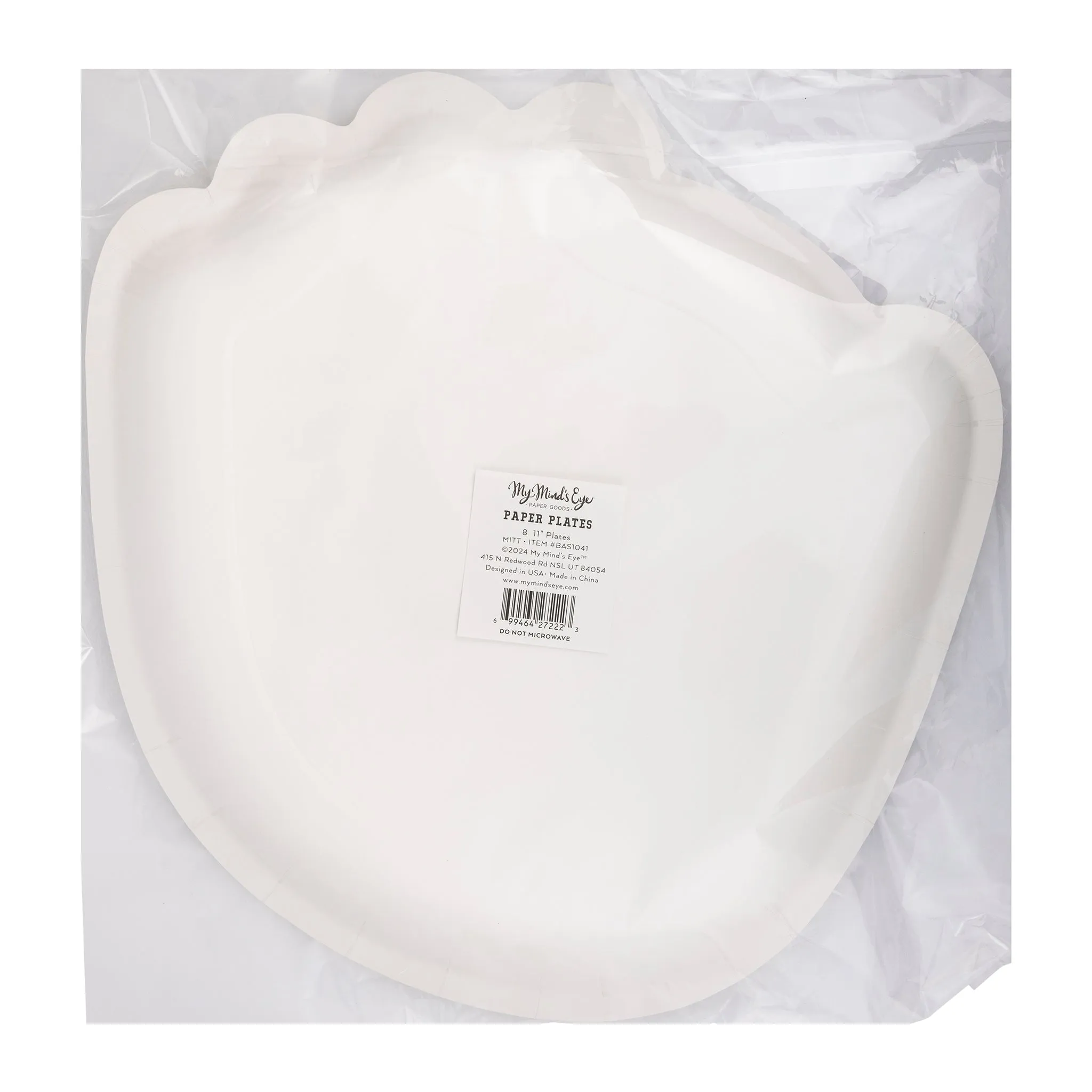 BAS1041 - Baseball Mitt Shaped Paper Plate