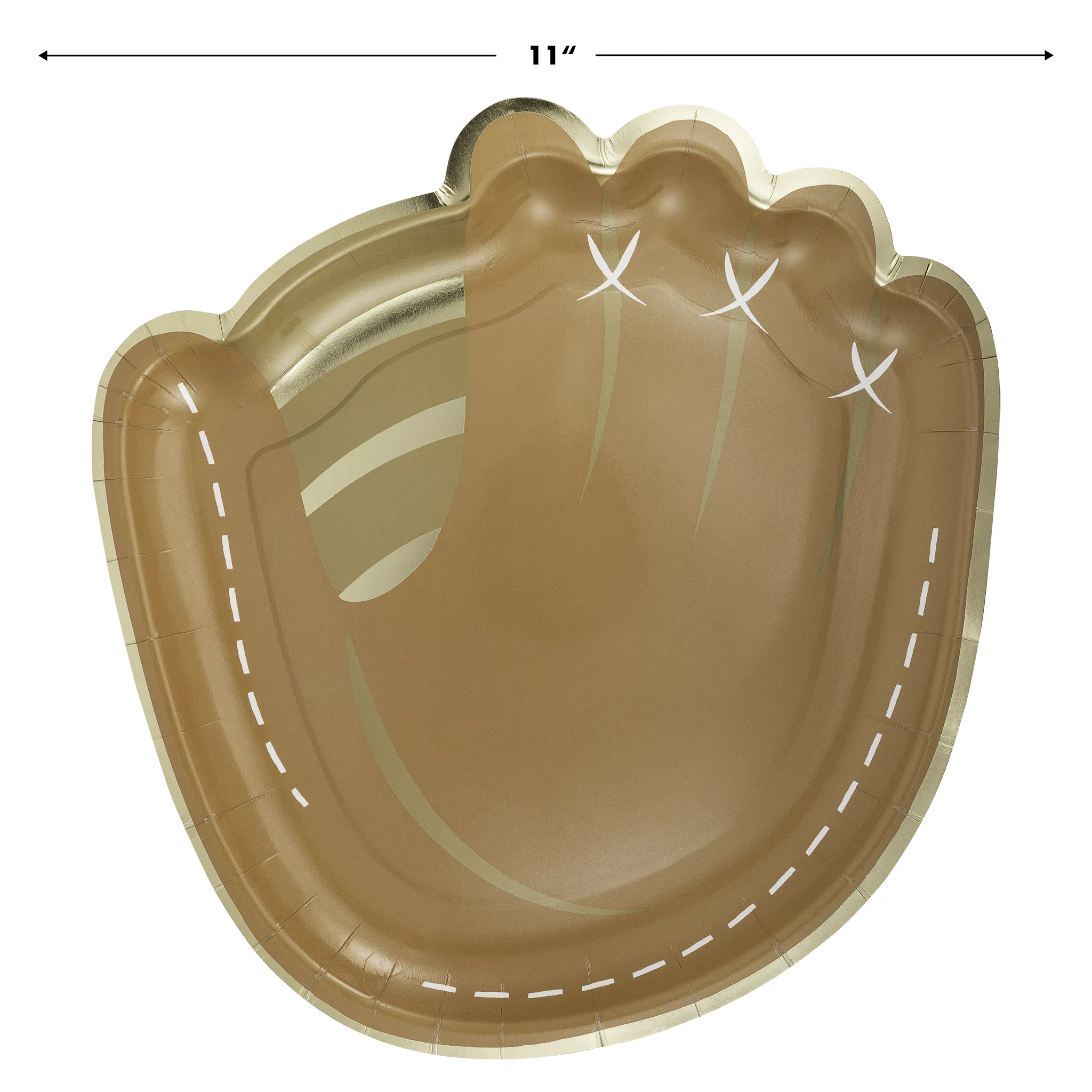 BAS1041 - Baseball Mitt Shaped Paper Plate