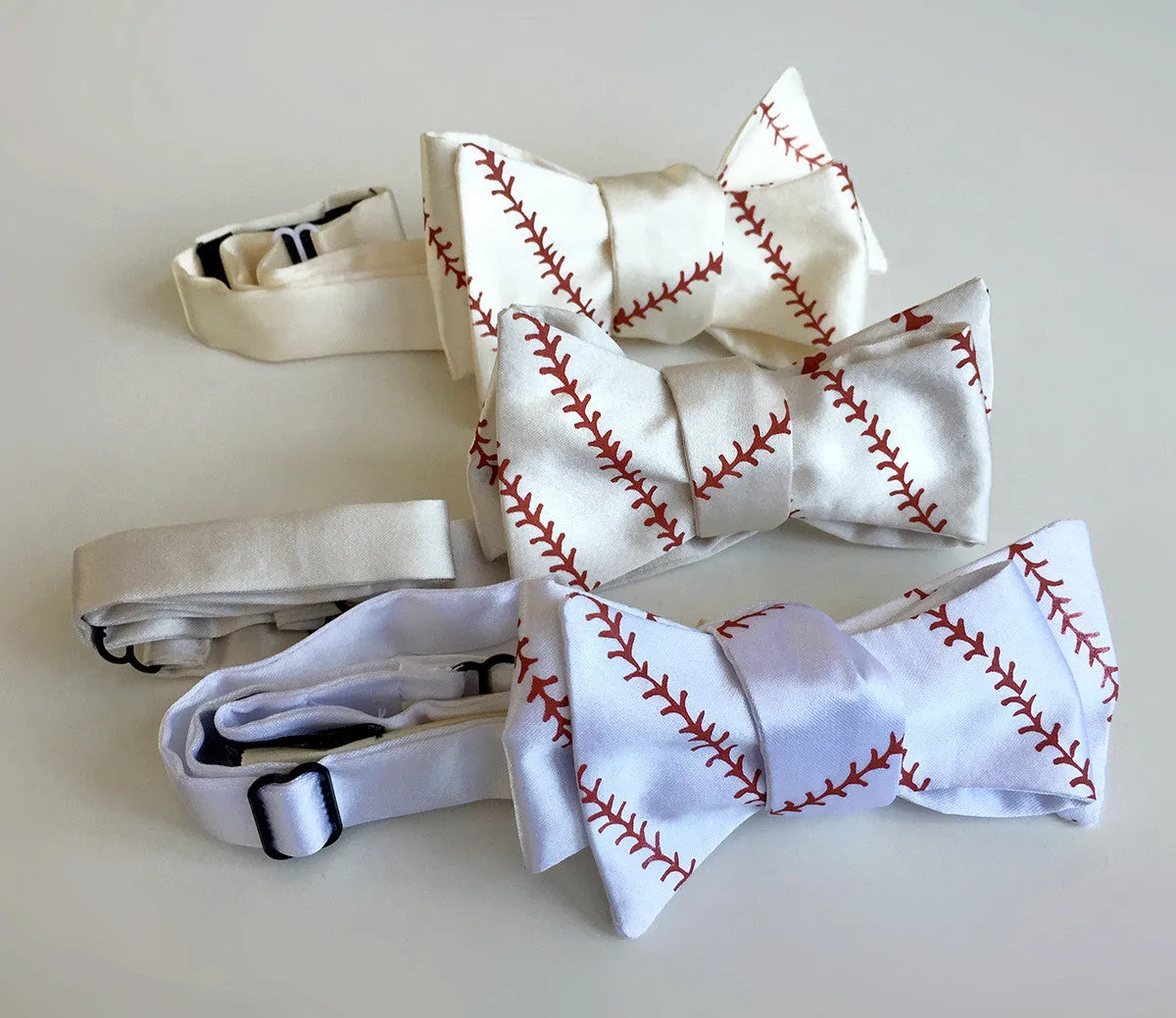 Baseball Stitching Bow Tie