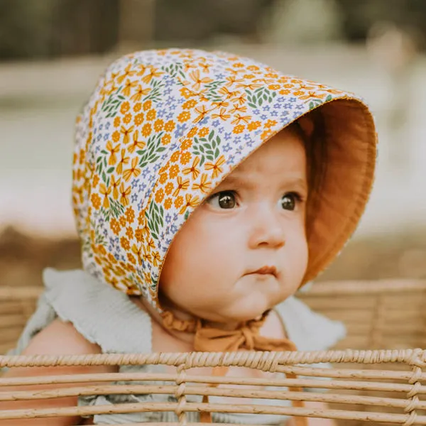 Bedhead Heritage Reversible Sun Bonnet - Mabel / Maize