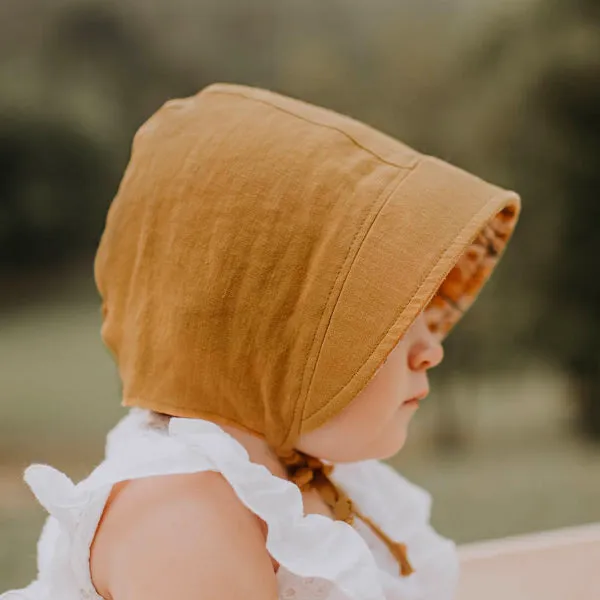 Bedhead Heritage Reversible Sun Bonnet - Mabel / Maize