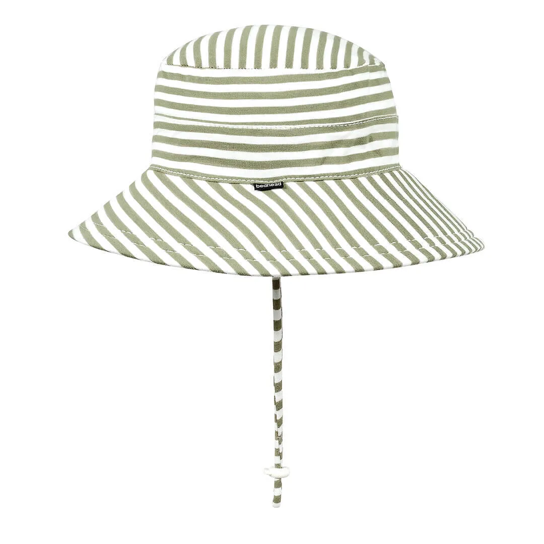 Bedhead Kids Bucket Sun Hat - Khaki Stripe