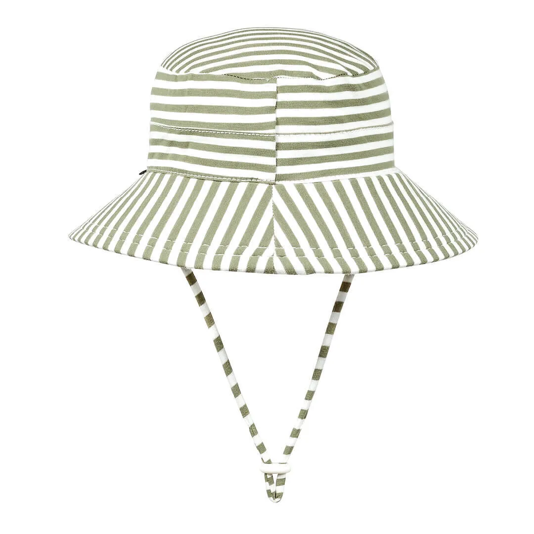 Bedhead Kids Bucket Sun Hat - Khaki Stripe