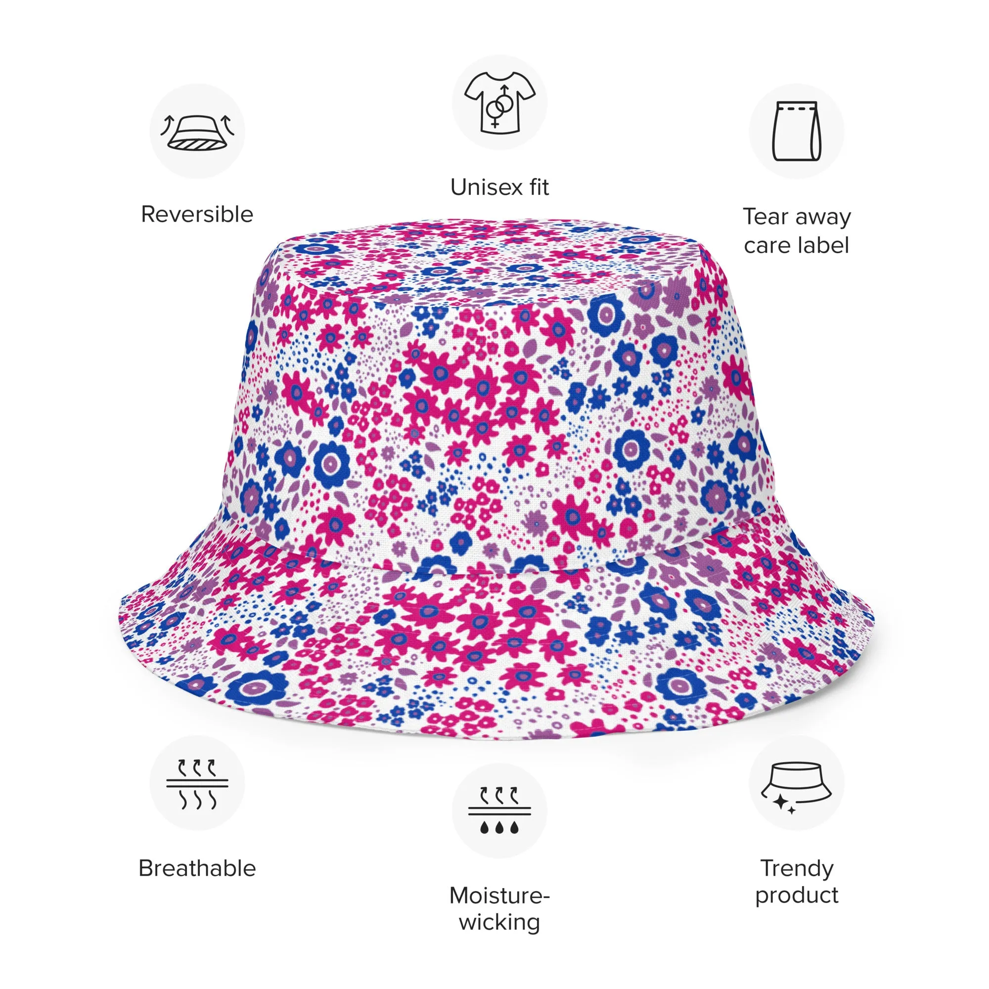 Bisexual Flowers Bucket Hat