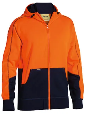 Bisley Hi Vis Zip Front Fleece Hoodie (BK6819)