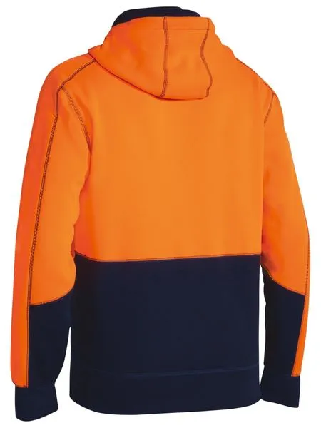 Bisley Hi Vis Zip Front Fleece Hoodie (BK6819)