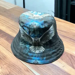 Black and Blue Native design Bucket Hat ( eagle)