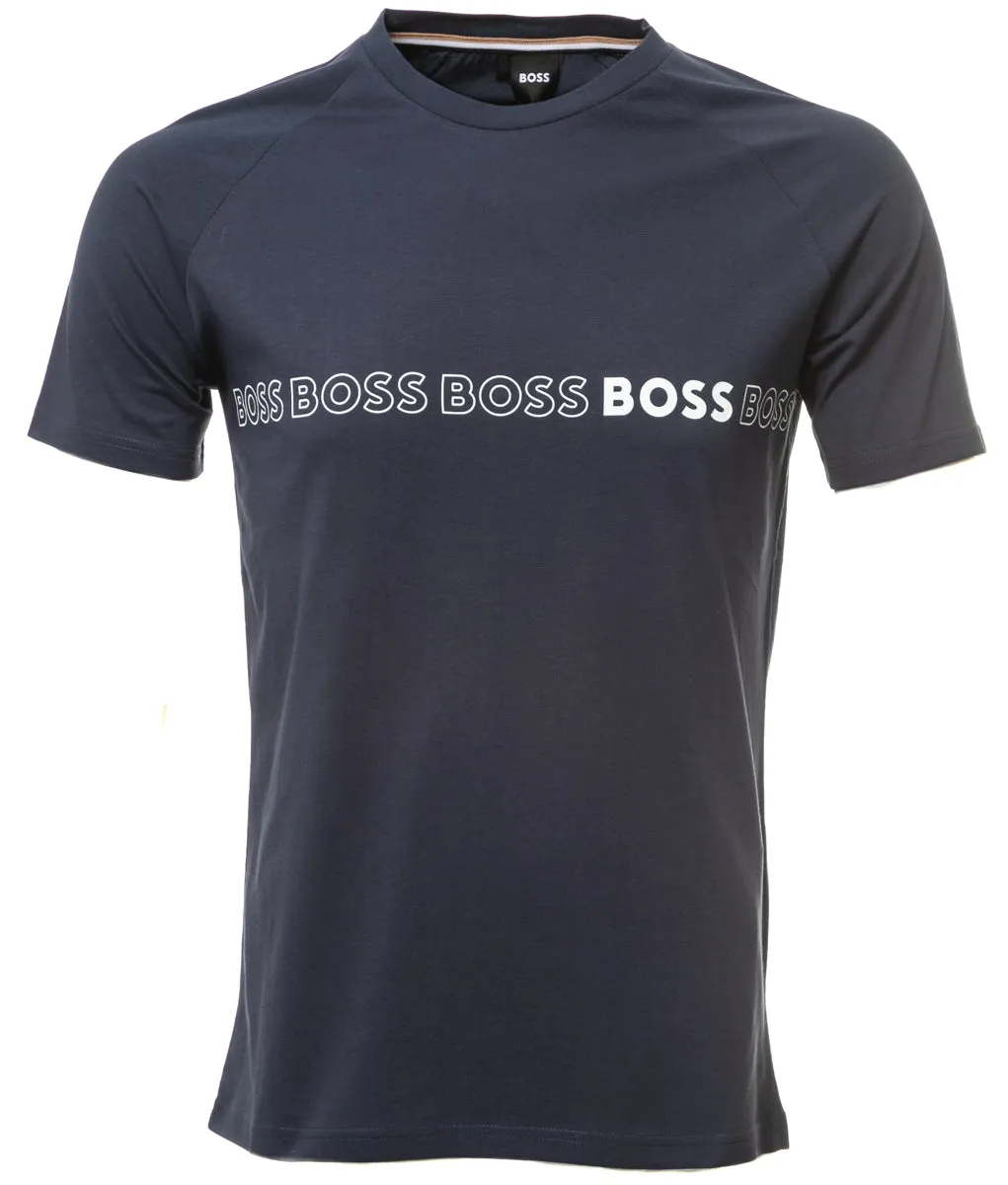 BOSS RN Slim Fit T-Shirt in Navy