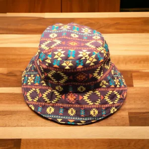 Brown Native design Bucket Hat ( Native print )