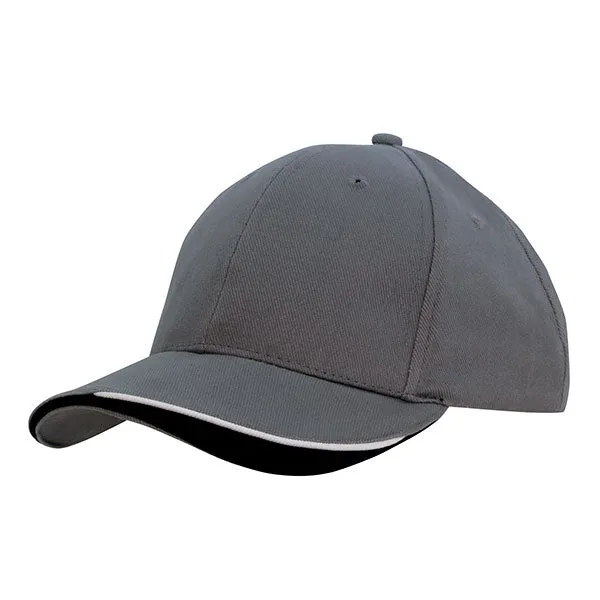 Brushed Heavy Cotton 6 Panel Baseball Cap