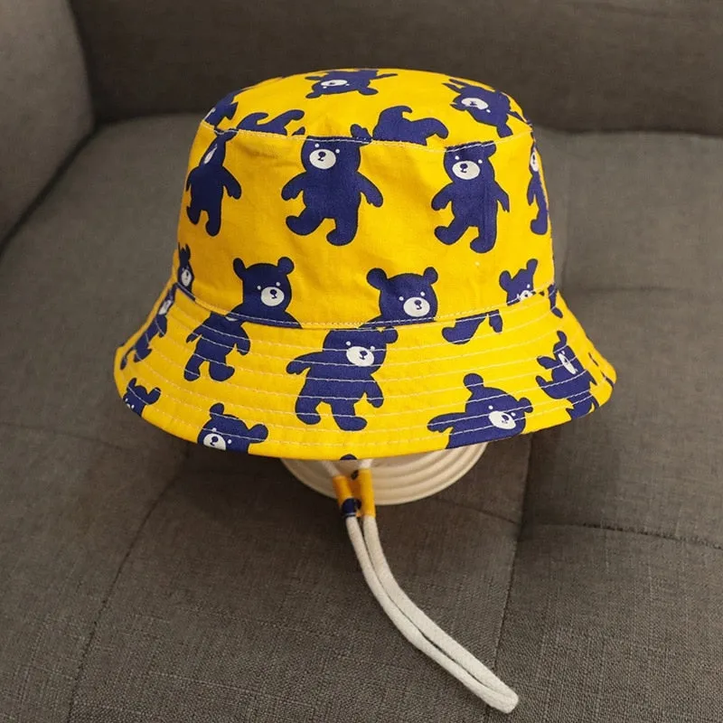 Bucket Hats Summer Children UV Protection Panama Sun Hat Kid Camping Fishing Cap Girls Boys Beach Caps 6 months to 12 years