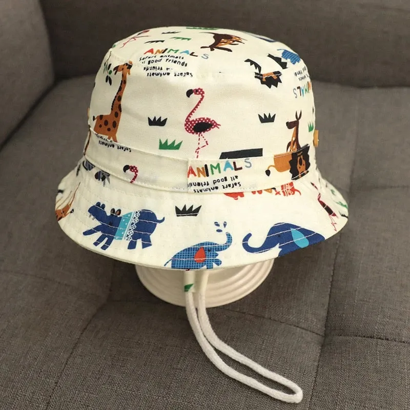 Bucket Hats Summer Children UV Protection Panama Sun Hat Kid Camping Fishing Cap Girls Boys Beach Caps 6 months to 12 years