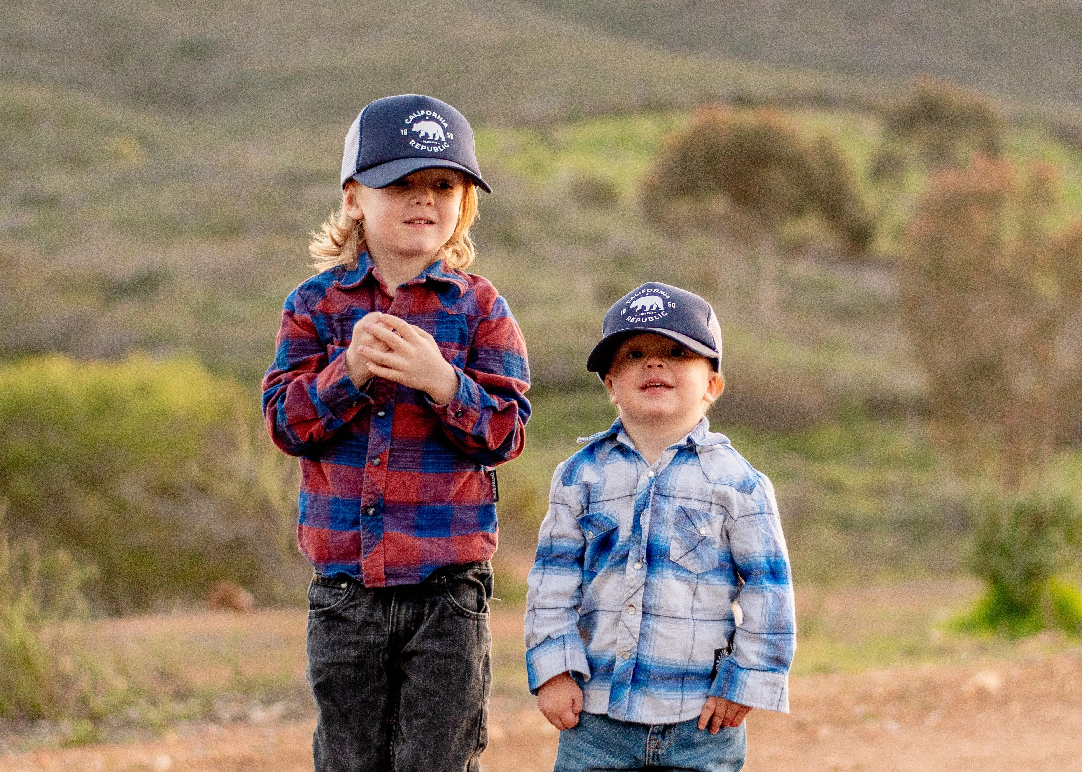 Cali Rep Navy Trucker Hat