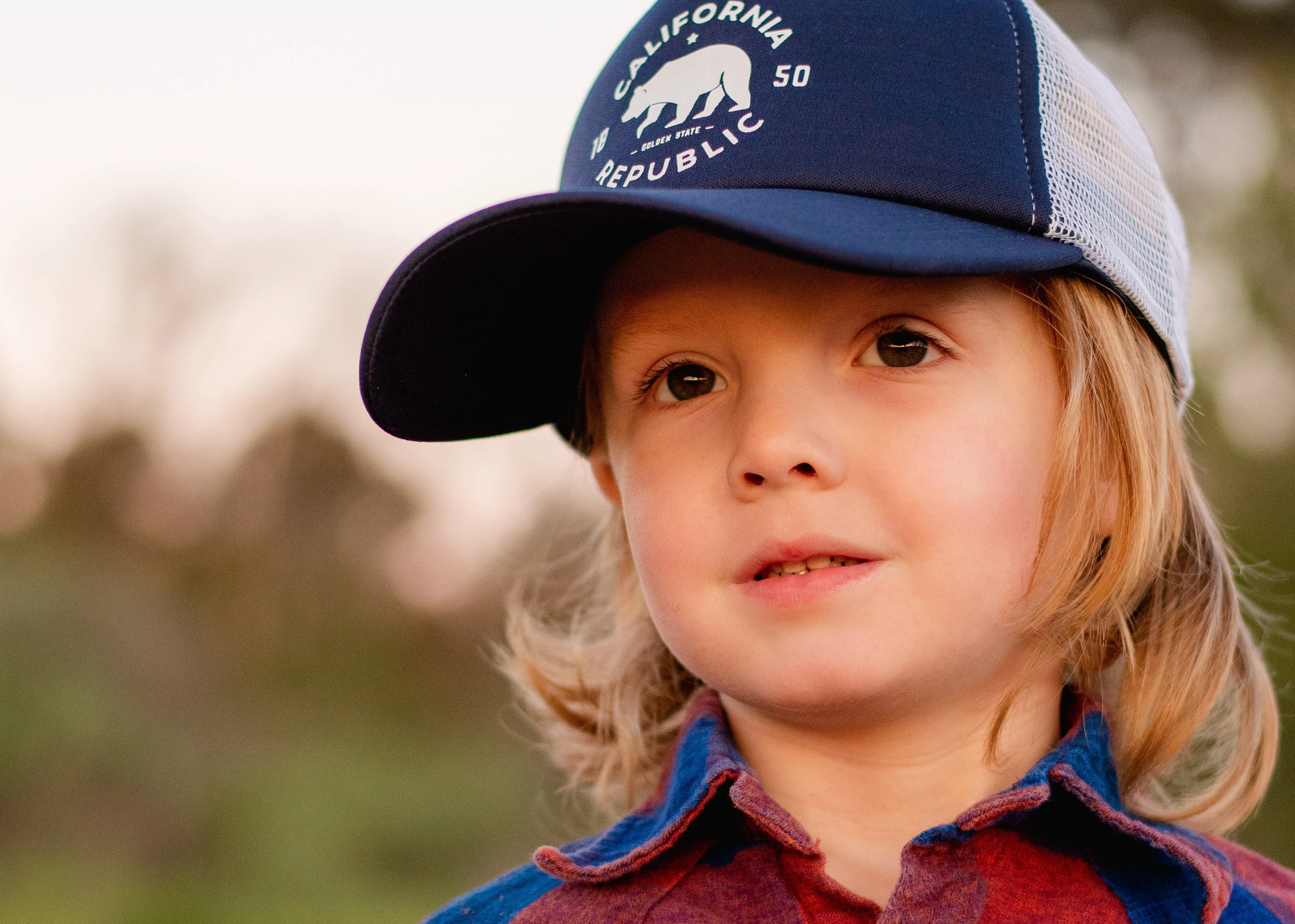 Cali Rep Navy Trucker Hat