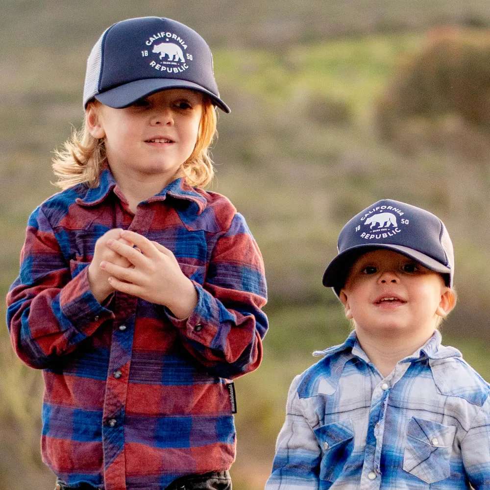 Cali Rep Navy Trucker Hat