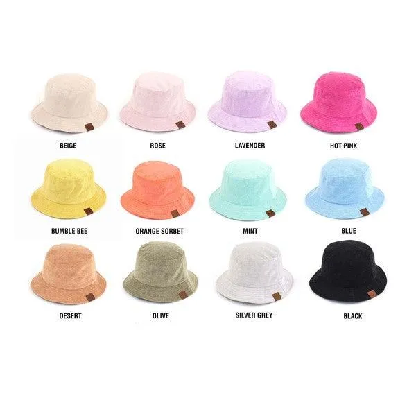 CC Terry Cloth Foldable Bucket Hat