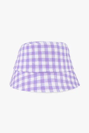 Check mate lilac bucket hat