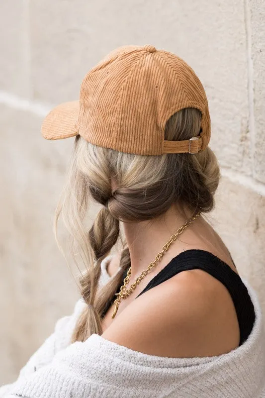 Corduroy Boyfriend Ball Cap // 4 COLORS