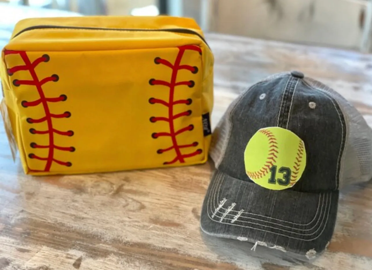 Custom NUMBER Baseball & Softball Caps