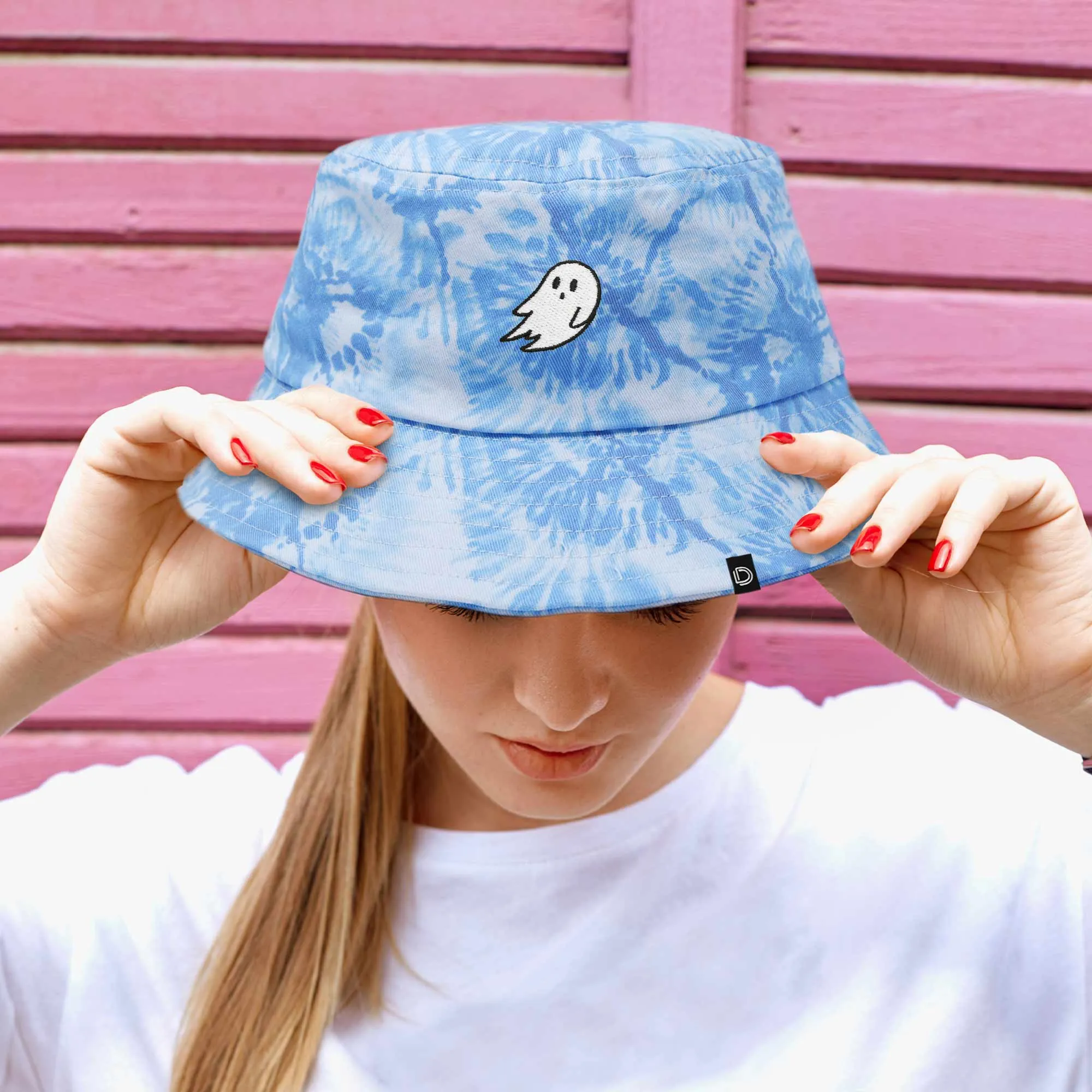 Dalix Ghost Tie Dye Bucket Hat