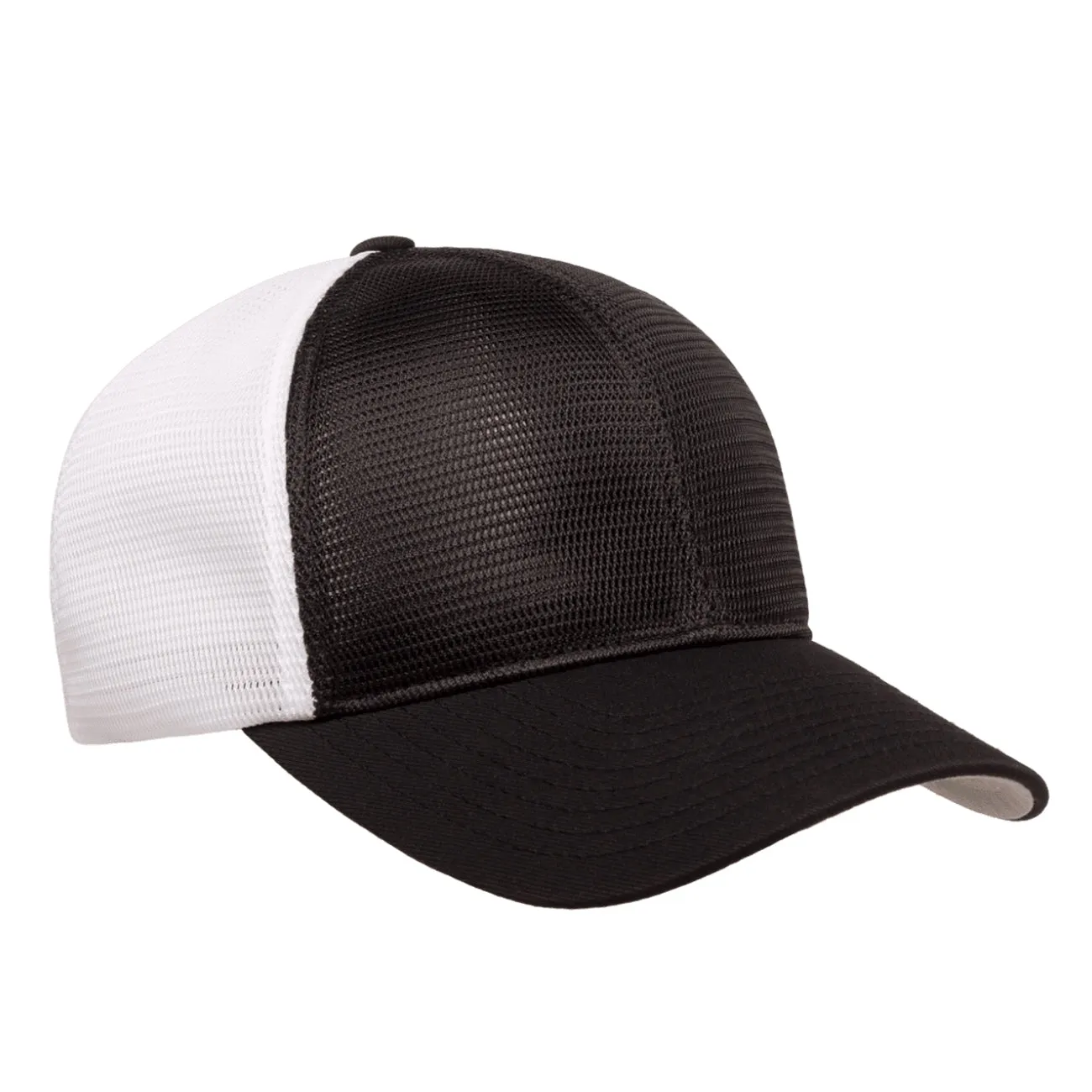 Flexfit Unstructured Two-Tone 6-Panel Omnimesh Cap w/ Permacurv Visor