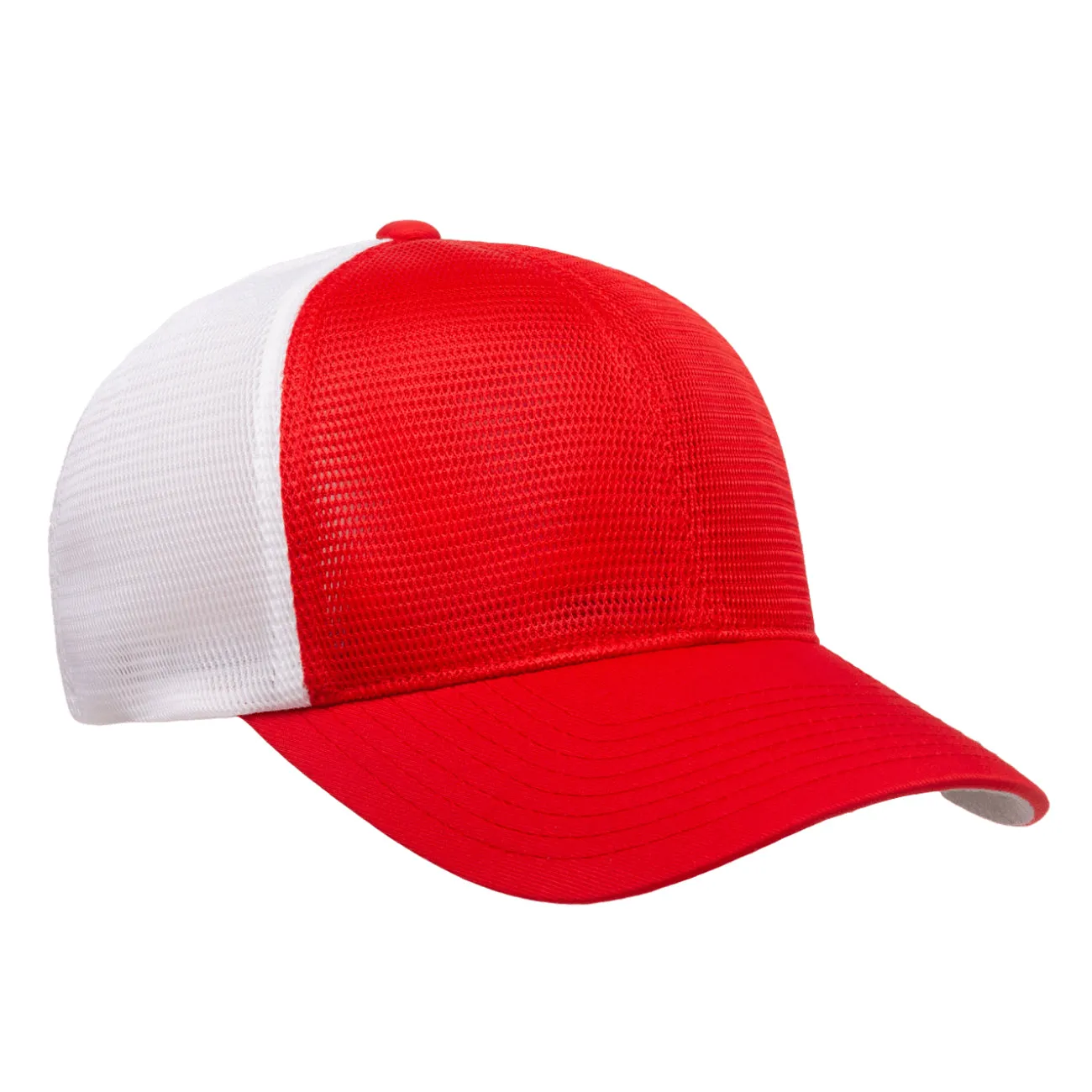 Flexfit Unstructured Two-Tone 6-Panel Omnimesh Cap w/ Permacurv Visor