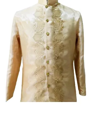 Golden Premium Barong Tagalog Coat - Piolo - JS7