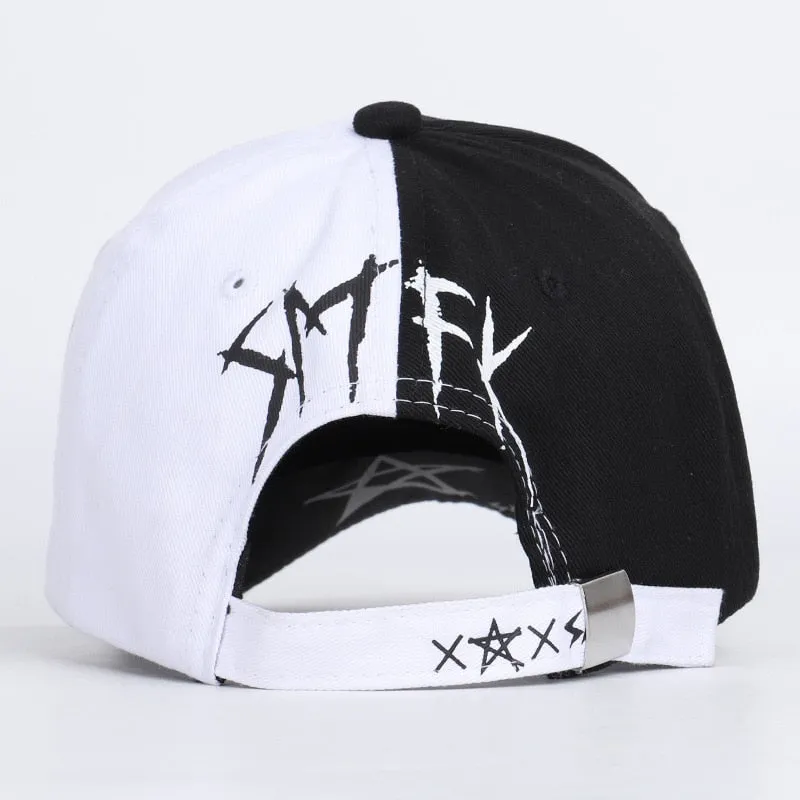 Graffiti Star Black & White Baseball Cap