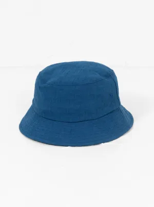 Japanese Cotton Dobby Bucket Hat Blue