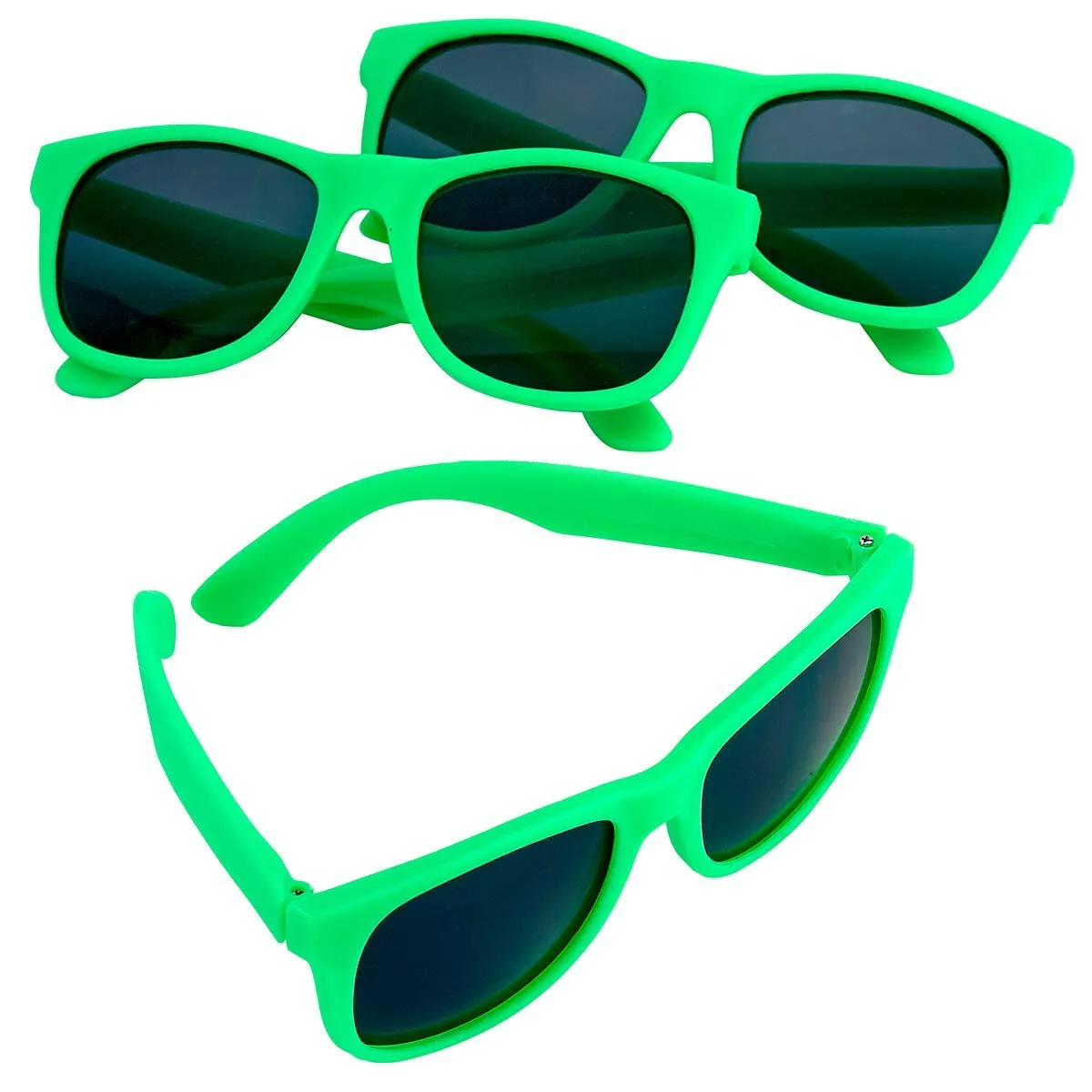 Kicko Green Sunglasses - 3 Pack, Unisex - for Daily Wear, and High Fashion Accessories