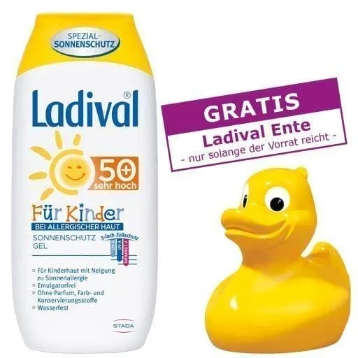 LADIVAL sun protection SPF 50  children gel for allergic skin