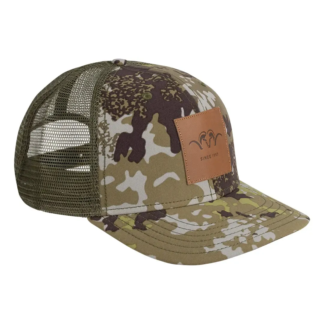 Leather Badge Cap - HunTec Camouflage by Blaser