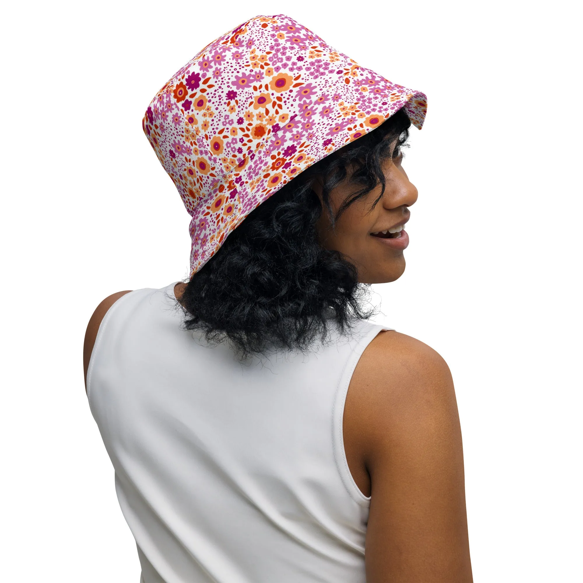 Lesbian Flowers Bucket Hat