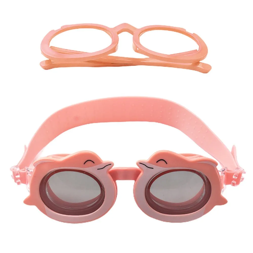 Little Surprise Box Fish Dual Glass Frame Sun protection & Swimming Goggles for Kids, UV protected and Anti Fog.