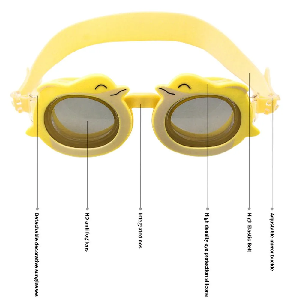 Little Surprise Box Fish Dual Glass Frame Sun protection & Swimming Goggles for Kids, UV protected and Anti Fog.