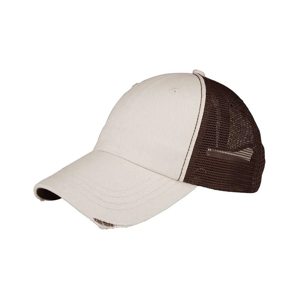 Low Profile Washed Organic Cotton Mesh Cap