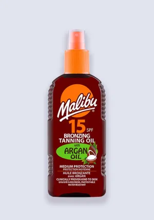 Malibu Bronzing Tanning Oil SPF 15 With Argan Oil 200ml