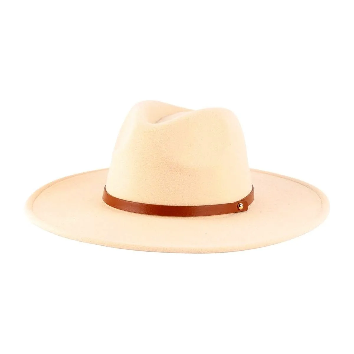 MH0053 Fedora Band Trim Felt Hat