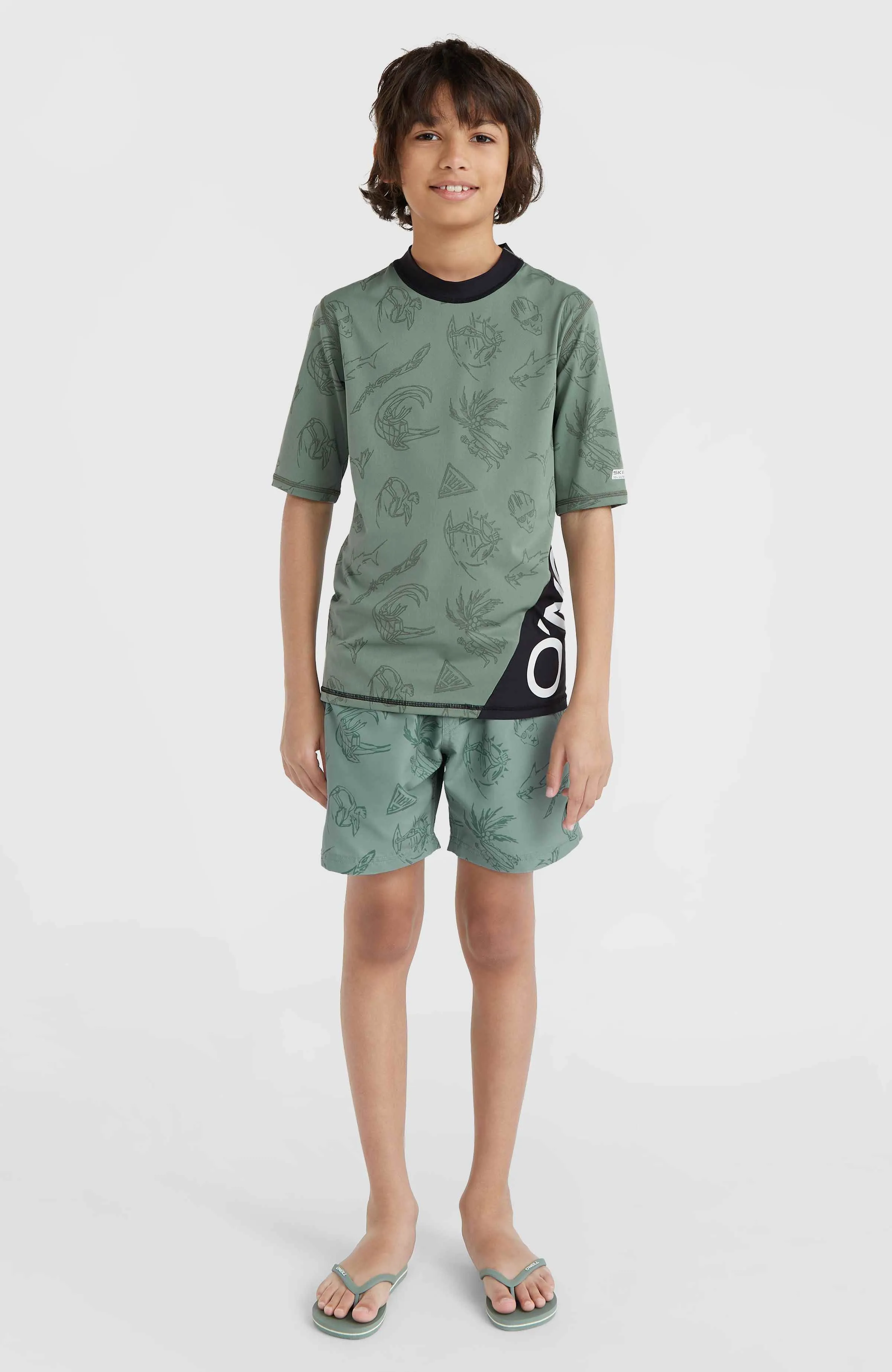 Mix and Match Crazy Short Sleeve Skin | Green Vintage Surfer