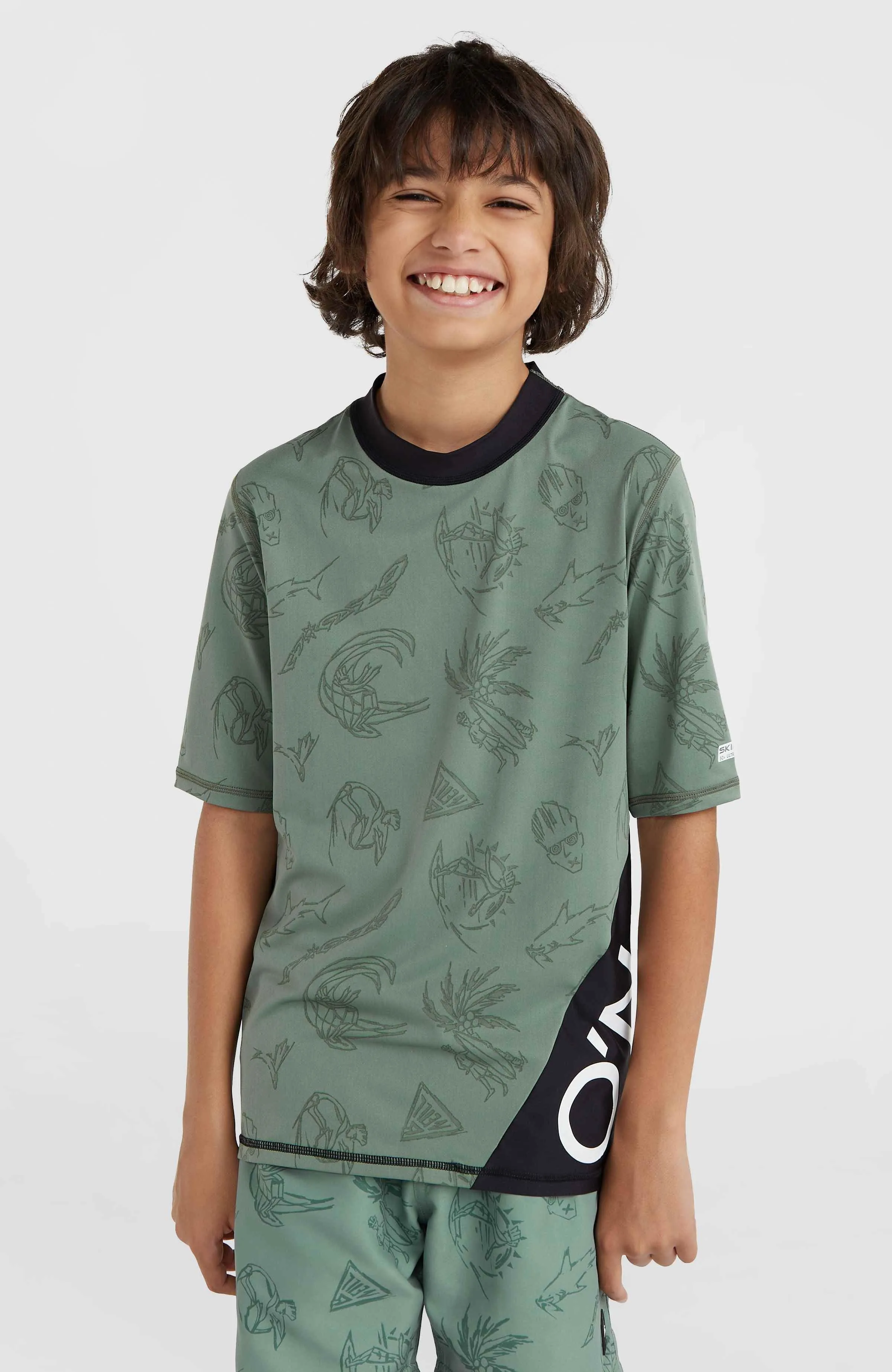 Mix and Match Crazy Short Sleeve Skin | Green Vintage Surfer