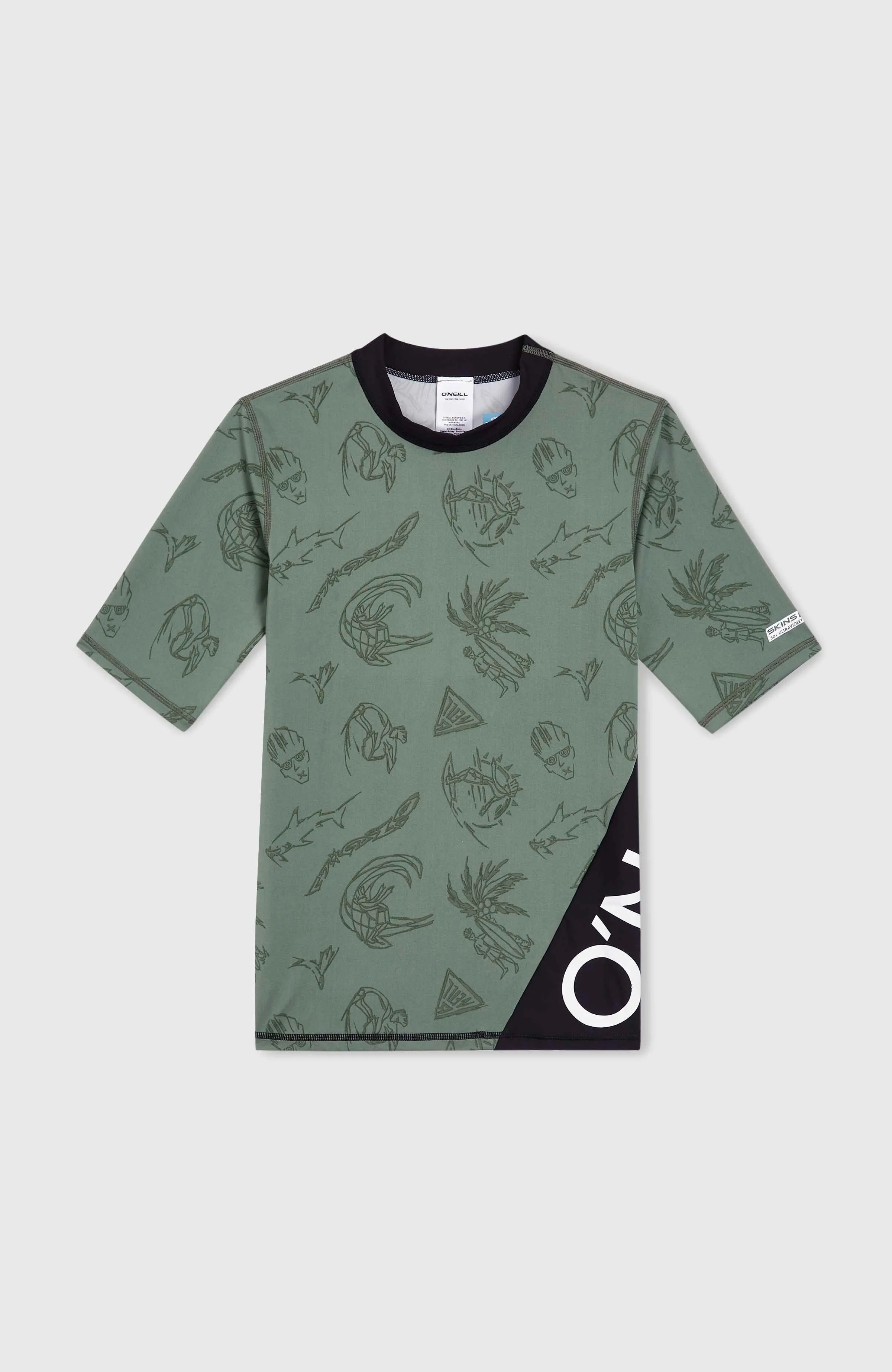 Mix and Match Crazy Short Sleeve Skin | Green Vintage Surfer