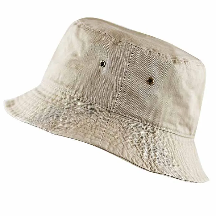 Newhattan 100% Cotton Solid Bucket hats Unisex