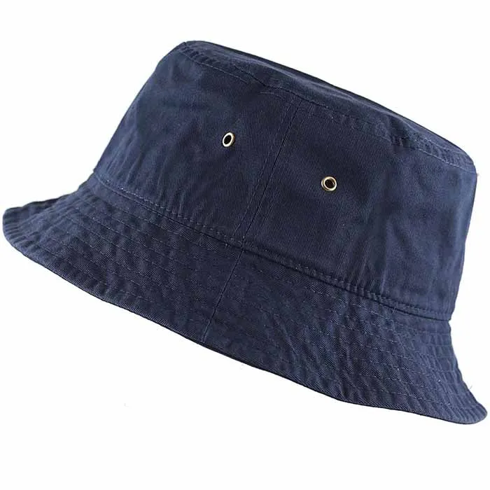 Newhattan 100% Cotton Solid Bucket hats Unisex